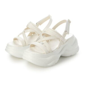 アタガール attagirl 厚底コードサンダル (ホワイトスムース)