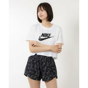 ナイキ NIKE レディース 半袖Tシャツ ナイキ ウィメンズ エッセンシャル クロップ アイコン フレンチテリー Tシャツ BV6176100 (ホワイト/(ブラック))