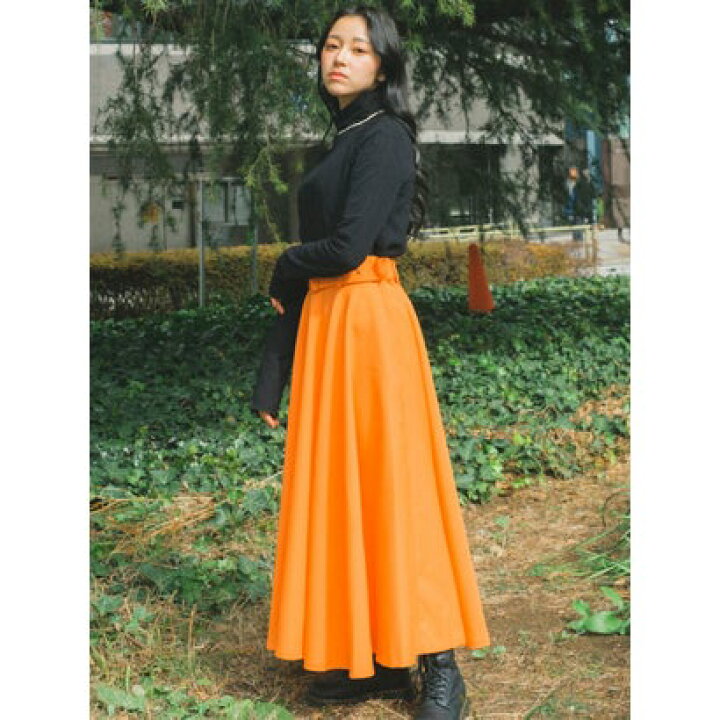 楽天市場】レポリス Re:poris #fairycloset・skirt -orange- （ORANGE  