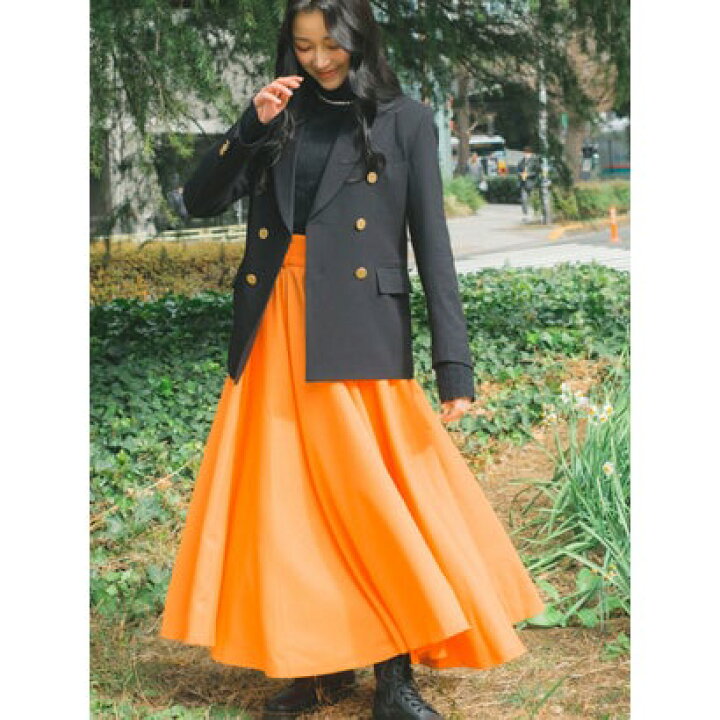 楽天市場】レポリス Re:poris #fairycloset・skirt -orange- （ORANGE  