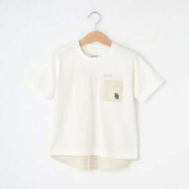 デッサン Dessin 【リンクコーデ】ストライプ切替Tシャツ （ホワイト(101)）