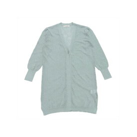 トーキョーシャツ TOKYO SHIRTS 透かしニット トッパーカーディガン （ブルーグリーン）