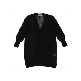 トーキョーシャツ TOKYO SHIRTS 透かしニット トッパーカーディガン （ブラック）