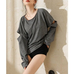 エンジェル ルナ Angel Luna 【タンキニ水着4点セット】レディース 体型カバー 長袖アウター Tシャツ ラッシュガード セパレート ビキニ 袖カット ボタン付 ショートパンツ キャミソール (グ