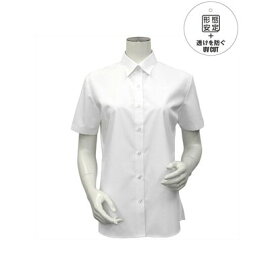 トーキョーシャツ TOKYO SHIRTS 【透け防止】 形態安定 レギュラー衿 半袖 レディースシャツ （ホワイト）