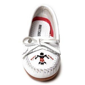 ~lgJ MINNETONKA Women's Thunderbird Animikii iWhite Leatherj