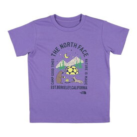 ザ ノース フェイス THE NORTH FACE アウトドア 半袖Tシャツ キッズ ショートスリーブルミナスキャンプグラフィックティー NTJ32434 （オプティックバイオレット）