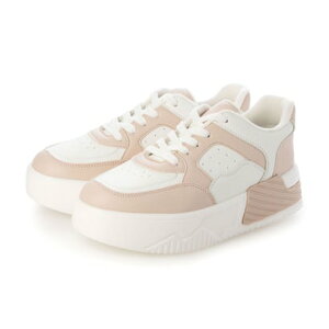 アタガール attagirl 厚底レースアップスニーカー (ピンク)