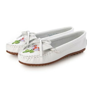 ~lgJ MINNETONKA Ziigwan Waabigwan iWhite Smooth Leatherj