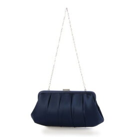 フェイズ エイト Phase Eight Satin Pleat Clutch （French Navy）