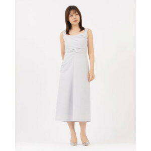 ���G�u�� LOEUVRE Draped Sleeveless Dress �iGREISH BLUE�j
