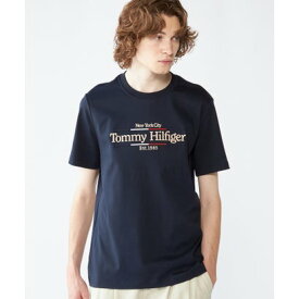 トミー ヒルフィガー TOMMY HILFIGER インターロックアイコングラフィックTシャツ （ネイビー）
