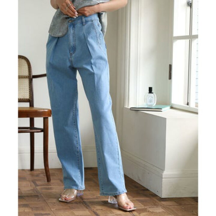楽天市場】ガーリードール Girly Doll タックワイドデニムパンツ 