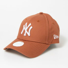 ニューエラ NEW ERA Newera ナインフォーティー 940 キャップ レディース ウーマン 帽子 ヤンキース LA ドジャース 女性 刺繍ロゴ NEWERA 9FORTY LEAGUE CAP （NYライトブラウン）
