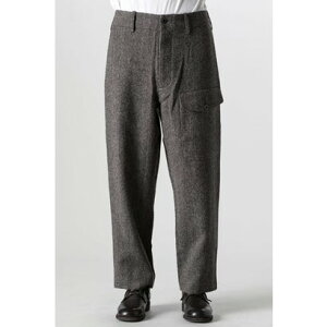���}���� UMA WANG Paxton Herringbone Pants �iBlack/Tan�j