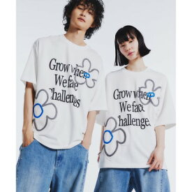 ティーケー タケオ キクチ tk.TAKEO KIKUCHI パッチフラワーTシャツ （ホワイト(001)）