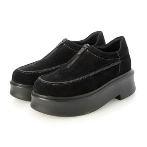 【EVOL/イーボル】 軽量センタージップスニーカー IX5541 (ブラックスエード)