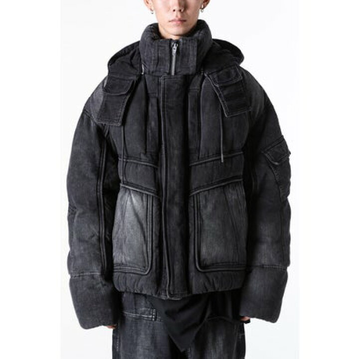 楽天市場】ジュン ジー Juun.J Denim Goose Down Jumper （Black 
