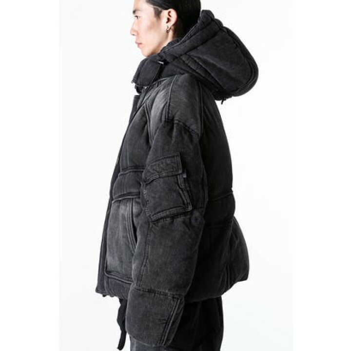 楽天市場】ジュン ジー Juun.J Denim Goose Down Jumper （Black 