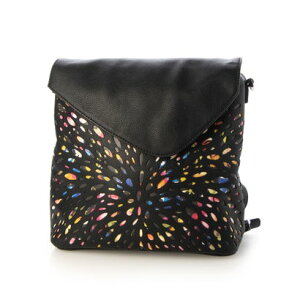 �f�V�O�A�� Desigual BLACKWELL JERSEY PU�o�b�N�p�b�N�~�j �i�O���[/�u���b�N�j