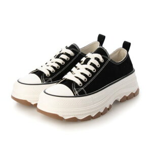 アタガール attagirl 厚底ボリュームソールスニーカー (ブラック)