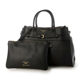 クリスチャンヴィラ CHRISTIAN VILLA レザーハンドバッグ （ブラック）