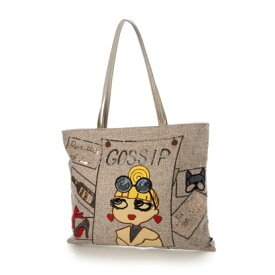 ライル Lyre Lyre トートバッグ大 GOSSIP GIRL （ベージュ）