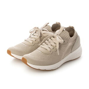 タマリス Tamaris 3cmヒールニットスニーカー (ベージュ雑材)