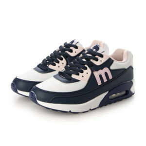 モズ moz レディース スニーカー エアースニーカー 厚底スニーカー : SWEDEN LAGOM スウェーデンローゴン 8263(ネイビー) (ネイビー)