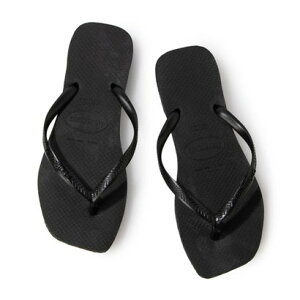 �n���C�A�i�X Havaianas �T���_�� ���o�[�r�[�`�T���_�� Slim-Square-Black �iBlack�j