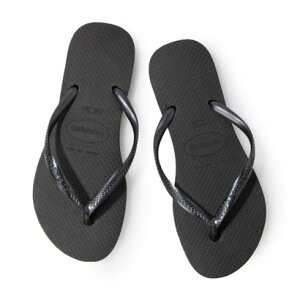 �n���C�A�i�X Havaianas ���o�[�r�[�`�T���_�� Slim-Black �iBlack�j