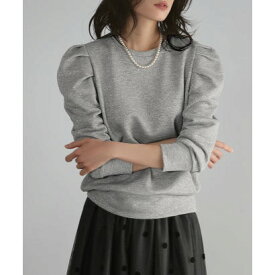 エルフランク ELFRANK ショルダーギャザーラメトップス【洗える】 （グレー）