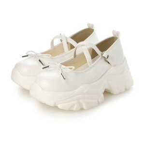アタガール attagirl 厚底メリージェーンシューズ (ホワイトスムース)