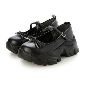 アタガール attagirl 厚底メリージェーンシューズ (ブラックスムース)