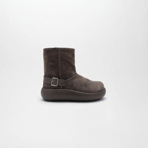 ROMAN LEATHER BOOTS �iGray Suede�j