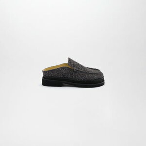 CUCRE LEATHER MULES �iGray Suede�j