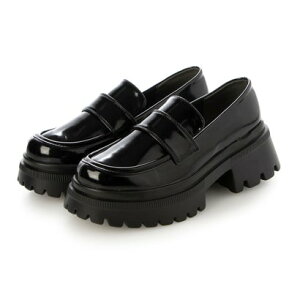 アタガール attagirl 厚底コインローファー (ブラック)