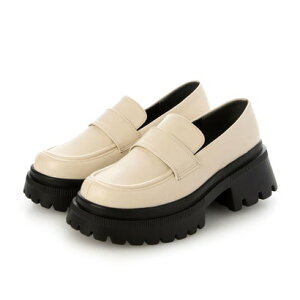 アタガール attagirl 厚底コインローファー (アイボリースムース)