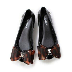 �����b�T melissa MINI MELISSA ULTRAGIRL CLASSIC BOW INF �iBLACK/TORTOISESHELL�j