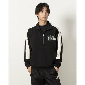 プーマ PUMA メンズ スウェットパーカー CORE HERITAGE MX トラックハーフジッププルオーバー_ 683588 （プーマ ブラック）