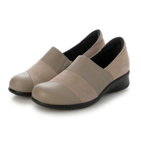 ミスキョウコ Miss Kyouko 切り替えスリッポンシューズ 4E （グレー）