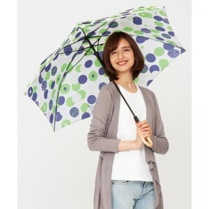 モズ moz moz 耐風骨UV軽量折りたたみ傘 ドットグリーン (メーカー指定色)
