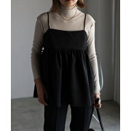 ボンジュールサガン BONJOUR SAGAN ジャガードキャミブラウス （BLACK）
