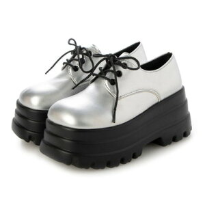 アタガール attagirl 厚底レースアップシューズ (シルバー)