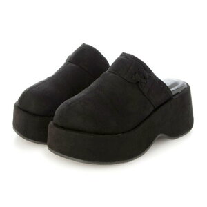 アタガール attagirl 厚底サボサンダル (ブラックスエード)