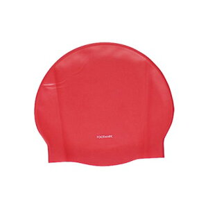 フットマーク FOOTMARK FOOTMARK フットマーク スイミング スクールシリコン メンズ レディース スイムキャッ (レッド)