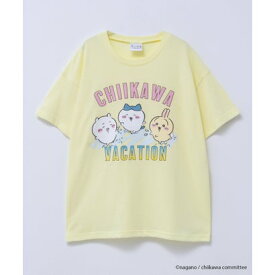 マックハウス Mac-House ちいかわ 半袖Tシャツ バケーション F620160DM （イエロー）