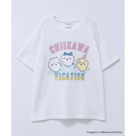 マックハウス Mac-House ちいかわ 半袖Tシャツ バケーション F620160DM （ホワイト）