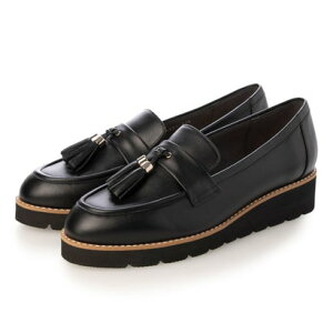 タラントン バイ ダイアナ TALANTON by DIANA タッセル厚底ローファー (黒カーフ)