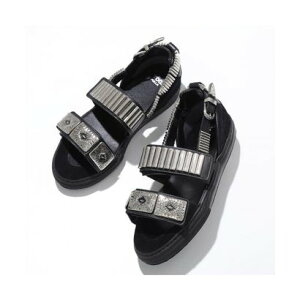 �g�[�K �v���� TOGA PULLA TOGA PULLA �T���_�� METAL SNEAKER SANDALS AJ664 �iBLACK/�u���b�N�j